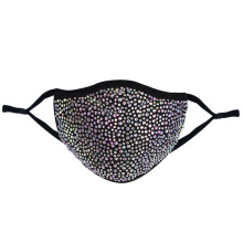 Großhandel 2021 Mode Bling Luxusmaske Strasskristall Diamond Facemask für Party